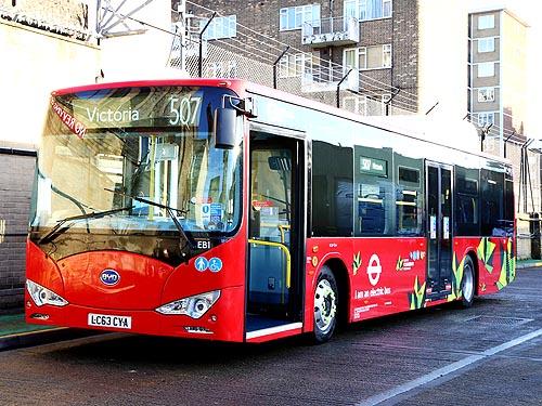 Лондон переходит на электрические автобусы BYD eBus